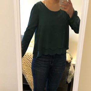 Francesca’s | Scalloped Top